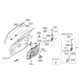 Diagram for Hyundai Door Latch Assembly - 81310-B1000