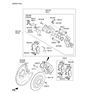 Diagram for Hyundai Brake Pad Set - 58302-F2A30