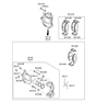 Diagram for Hyundai Elantra Brake Pad Set - 58101-F2A00