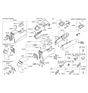 Diagram for Hyundai Center Console Base - 84610-F2200-TRY