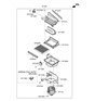 Diagram for Hyundai Elantra Cabin Air Filter - 97133-F2000