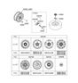 Diagram for Hyundai Azera Spare Wheel - 52910-3L220