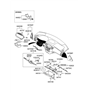 Diagram for Hyundai Azera Steering Column Cover - 84855-3L000-WK