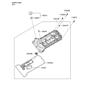 Diagram for Hyundai Genesis Valve Cover Gasket - 22441-3F460