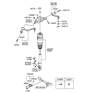 Diagram for Hyundai Shock Absorber - 54605-3N517