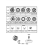 Diagram for Hyundai Tiburon Spare Wheel - 52910-35200