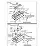 Diagram for Hyundai Elantra Valve Cover Gasket - 22441-33020