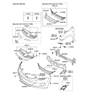 Diagram for Hyundai Bumper - 86511-3X020