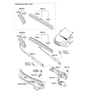 Diagram for Hyundai Wiper Arm - 98310-3X500