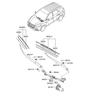 Diagram for Hyundai Wiper Arm - 98310-2S000