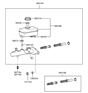 Diagram for Hyundai Sonata Brake Master Cylinder - 58501-3AA10