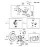 Diagram for Hyundai Sonata Brake Pad Set - 58302-38A10