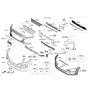 Diagram for Hyundai Bumper - 86511-J9000