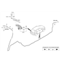 Diagram for Hyundai Wiper Arm - 98815-2P000