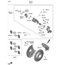 Diagram for Hyundai Kona Brake Pad Set - 58302-J9A00
