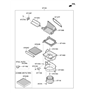 Diagram for Hyundai Cabin Air Filter - 97133-J9000
