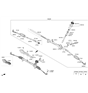 Diagram for Hyundai Rack And Pinion - 56500-J9100