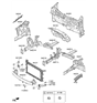 Diagram for Hyundai Radiator Support - 64101-F2500