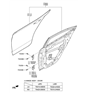 Diagram for Hyundai Door Hinge - 79310-2E000