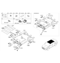 Diagram for Hyundai Sun Visor - 85210-F2100-XUG