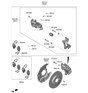 Diagram for Hyundai Brake Pad Set - 58302-S1A30