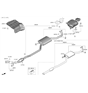 Diagram for Hyundai Muffler Hanger Straps - 28761-J6000