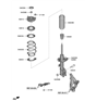 Diagram for Hyundai Shock Absorber - 54650-S2050