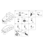 Diagram for Hyundai Santa Fe Parking Assist Distance Sensor - 99110-S2000