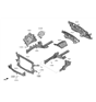 Diagram for Hyundai Radiator Support - 64101-S2100