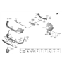 Diagram for Hyundai Bumper - 86611-S2000
