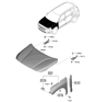 Diagram for Hyundai Hood - 66400-S2000