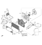 Diagram for Hyundai Cooling Fan Assembly - 25231-K9600