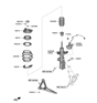 Diagram for Hyundai Coil Spring Insulator - 54623-D4000