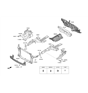 Diagram for Hyundai Radiator Support - 64101-D3000