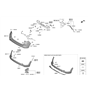 Diagram for Hyundai Bumper - 86611-D3500