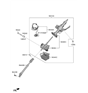 Diagram for Hyundai Steering Shaft - 56400-D3000