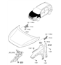 Diagram for Hyundai Hood Hinge - 79120-D3100
