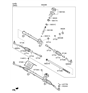 Diagram for Hyundai Steering Gear Box - 56500-D3500