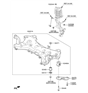 Diagram for Hyundai Front Cross-Member - 62405-C2551