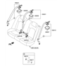 Diagram for Hyundai Seat Belt - 89820-C2000-TRY