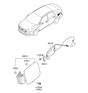 Diagram for Hyundai Fuel Door - 69510-C2000