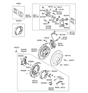 Diagram for Hyundai Brake Bleeder Screw - 58120-1G000