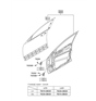 Diagram for Hyundai Door Hinge - 79310-2B020