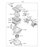 Diagram for Hyundai Veracruz Cabin Air Filter - 08790-3J000-A