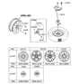 Diagram for Hyundai Lug Nuts - 52950-H1000