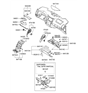 Diagram for Hyundai Veracruz Steering Column Cover - 84852-3J000-WK