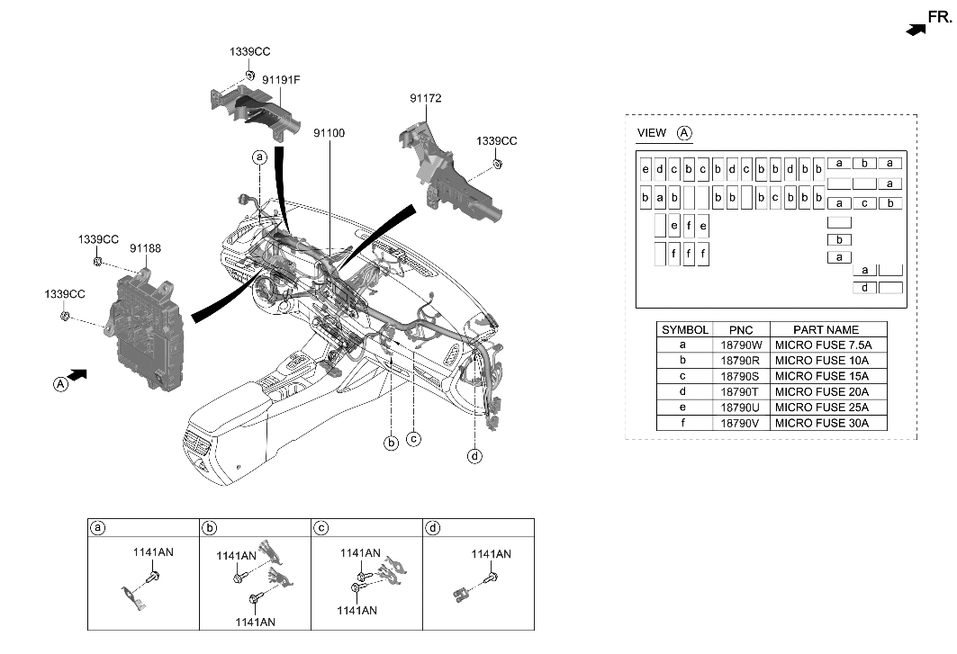 Hyundai 91165-L1011 Wiring Assembly-Main