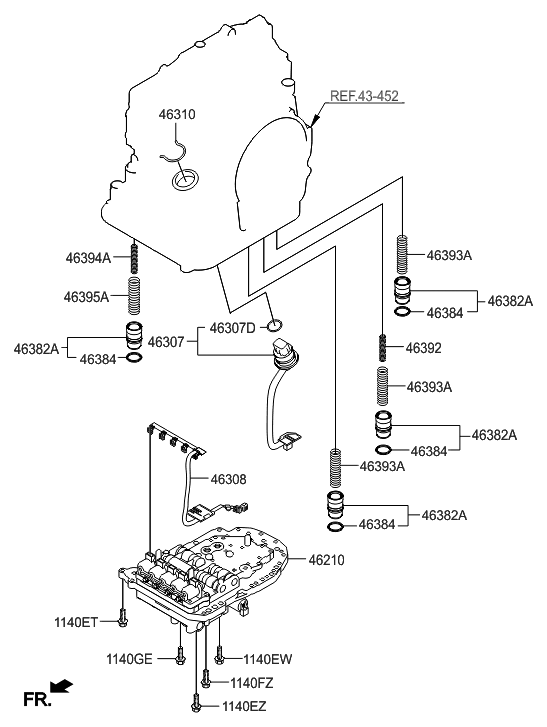 Hyundai 46392-23000 Spring-Coil