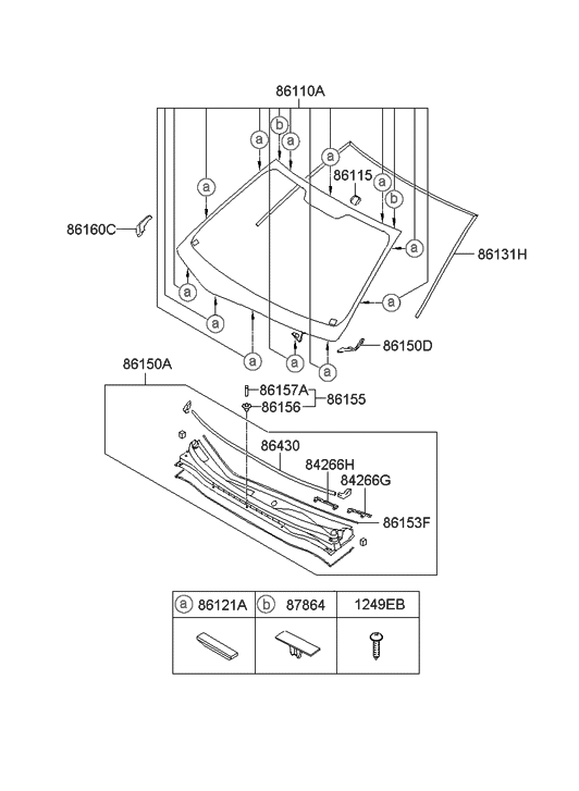 Hyundai 86153-2H010 Under Cover