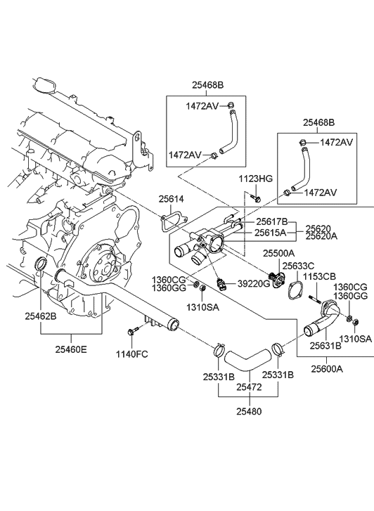 Hyundai 25600-23410 Control Assembly-Coolant Temperature